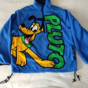 Disney Mickey and Friends / Pluto Reversible Nylon / Fleece Sweater